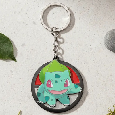 Llavero-pokemon-giratorio-bulbasaur Plateado