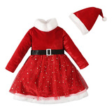 L Vestido De Fiesta De Navidad Para Niñas Bordado Lentejuela