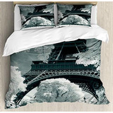 Fundas Para Edredones - Ambesonne Black And White Duvet Cove