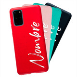 Funda Galaxy Ecológica Personalizada Tu Nombre Biodegradable