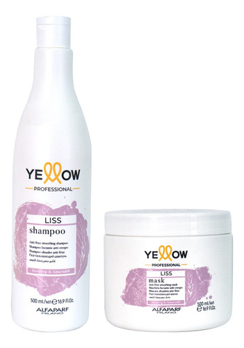 Yellow Liss Shampoo 500 Ml + Mascarilla Liss 500 Ml