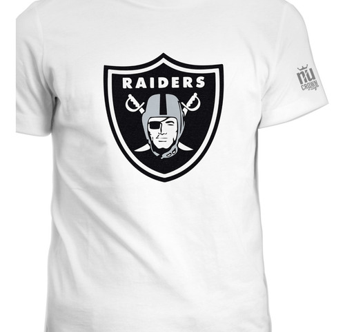 Camiseta Oakland Raiders Logo Nfl Hombre Ink