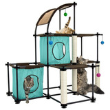 Kitty City Casa Dúplex Para Gatos Modular Rascadores Juegos