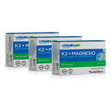K2 + Magnesio Vitamin Way Vitamina D3 Y Colageno 2 30caps X3