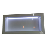 Nicho Em Porcelanto Polido Borda Dupla E Led 30x80x10