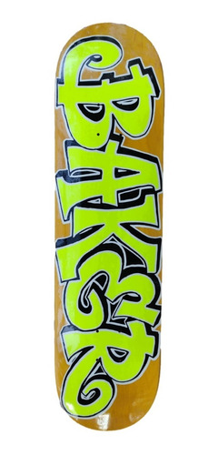 Shape Maple Baker 8.0 Graf Neon Fd Amarelo - Skateboard