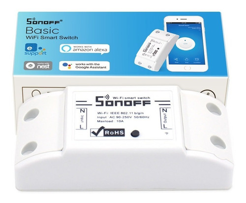 Sonoff Basic Control De Luces Por Wifi Compatible Google 