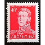 Argentina, Sello Gj 1039 S Martín 40c Tip Tiz 54 Mint L13928