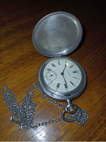 Reloj Antiguo Longines Plata 900 Funcionando 