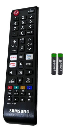 Controle Remoto Para Tv Samsung Un32j4000ag + Pilhas