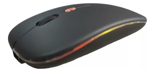 Mouse Inalambrico Luz Led Mini Receptor Usb + Cable Cargador