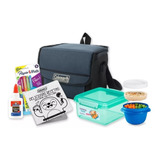 Kit Escolar Lunchera Plegable Coleman + Herméticos + Útiles