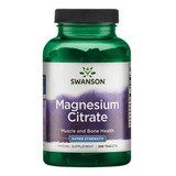 Swanson - Citrato De Magnesio 240 Tabletas (112mg X Tableta) Sabor N/a