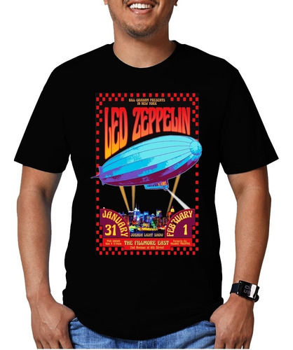 Playera Led Zeppelin Diseño 32 Rock Grupos Musicales Beloma