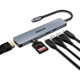 Hub Usb C 7 En 1, Monitor Dual, Base Usb C Multipuerto Con 4