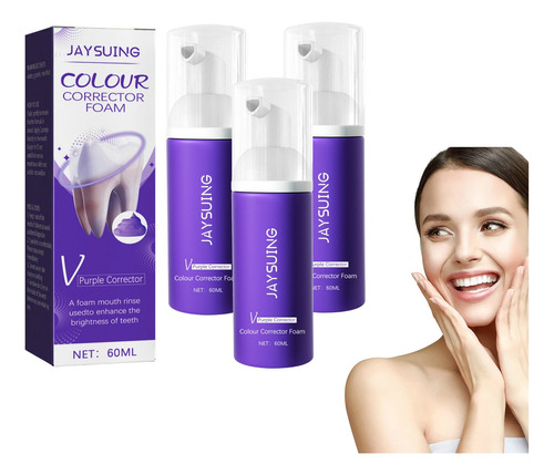 3×kit De Espuma Limpiadora Dental Con Corrección De Color C