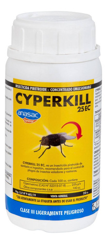 Insecticida Cyperkill 25 Ec Botella De 250 Cc