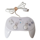 Control Joystick Nintendo Wii Classic Pro Controller Blanco