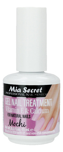 Base Y Top Gel Vitamina E Y Calcio Mochi Mía Secret 15 Ml Color Caqui