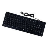 Teclado Español De Silicona Con Cable Usb Plegable Para