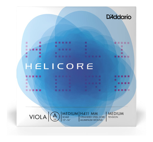 D'addario Helicore Viola Single A String, Escala Media, Tens