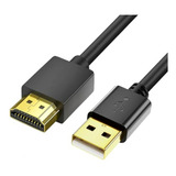 Cable Cargador Usb A Hdmi 6.6ft/2m Para Mac Ios Windows - Hd