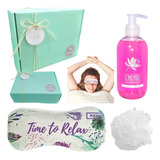 Set Kit Caja Regalo Mujer Box Spa Zen Rosas Aroma Relax N30