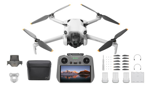 Drone Dji Mini 4 Pro Rc 2 Tela  Com 3 Baterias