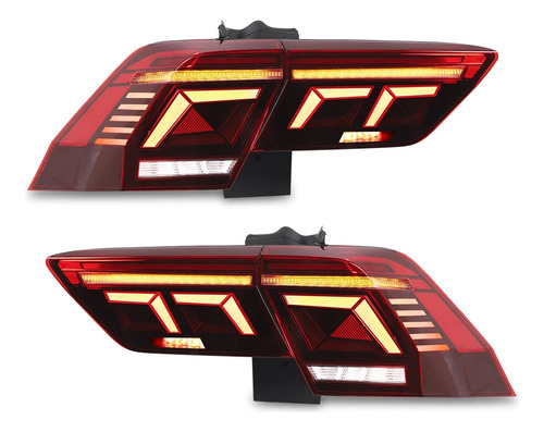 Par Calaveras Led Dinámicas Secuenciales Vw Tiguan Mk2 2018-