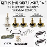 Kit Elétrica P/ Les Paul Gibson Pio Russo K40y High Quality