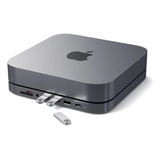 Hub Base Adaptador Usb-c Satechi 6 Portas P/ Apple Mac Mini