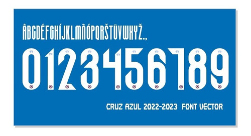 Tipografía Cruz Azul Font Vector 2022-2023 Archivo Ttf, Eps