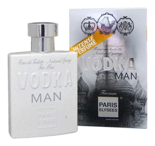 Kit Com 4 Vodka Man P.elysees Masc. 100 Ml-lacrado Original
