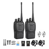 Manos Libres Radio Walkie Talkie Portátil Bf-888s 2 Piezas