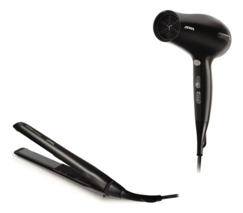 Planchita + Secador De Pelo Atma Home Salon Set Ck4010p