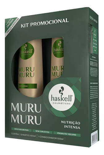 Kit Haskell Murumuru 500ml Promoçao Shamp + Cond + Brinde