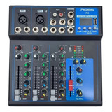 Mixer Ross Pa F-4 De 5 Canales 2 Xlr/trs + 2 Trs Bluetooth