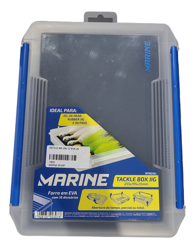 Estojo De Pesca Marine Sports Tackle Box Jig Ms 255j P/ Jigs