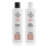 Nioxin Duo Sistema #3 Shampoo Y Acondicionador 300ml Teñido