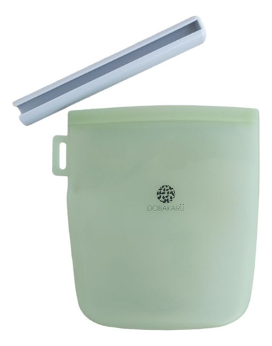 Bolsa De Silicona Dobakaru Antifugas 1500 Ml, Verde: Diseñadas Para Microondas, Lavavajillas Y Congelador (-40ºc A 200ºc). Almacena Y Transporta Tus Alimentos Sin Riesgos De Contaminación.