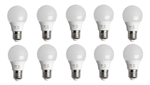 Pack X 10 Lamparas Led 9w Sica Blanco Frio / Calido E27 Tienda Oficial