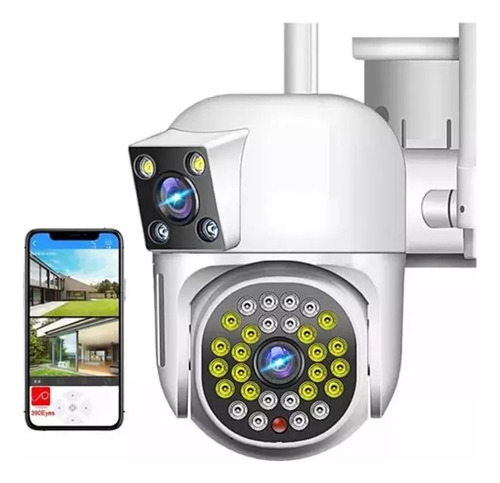 Cámara Ip66 Exterior Doble Lente Ptz 1 Robotica 1 Fija Wifi 