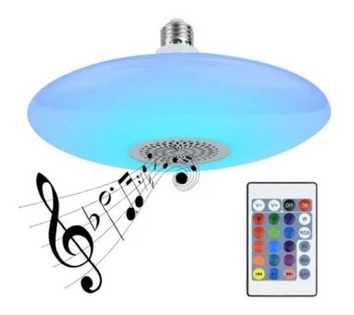 Ampolleta Parlante Bluetooth Colores Rgb Ufo Con Control