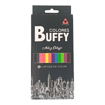 Lápices de Colores Manny Buffy Acuarelables y Pastel 12 Unidades | MercadoLibre