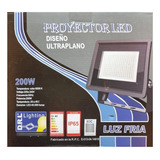 Foco Proyector De Area Led 200w Exterior Sec Luz Fria Drl