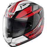 Casco Nolan N60-6 Downshift 36 Negro/blanco/rojo