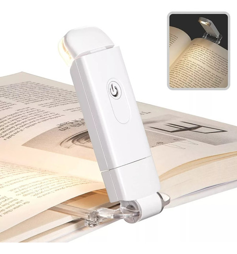 Lampara Lectura,luz Led Con Clip Recargable Para Leer Libros