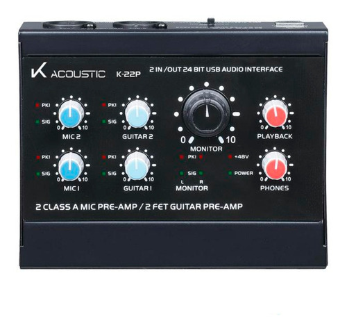 Interfaz De Audio K-acoustic K 22p