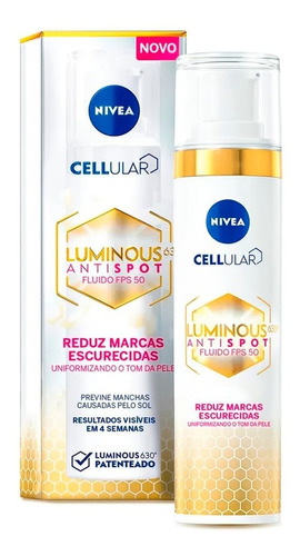 Fluido Facial Anti-mancha Cellular Luminous Fps50 Nivea 40ml