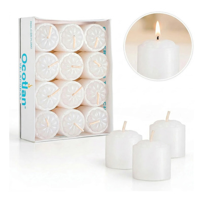 Veladoras Votivas Decorativas Flor 12 Pz Parafina Pura | MercadoLibre